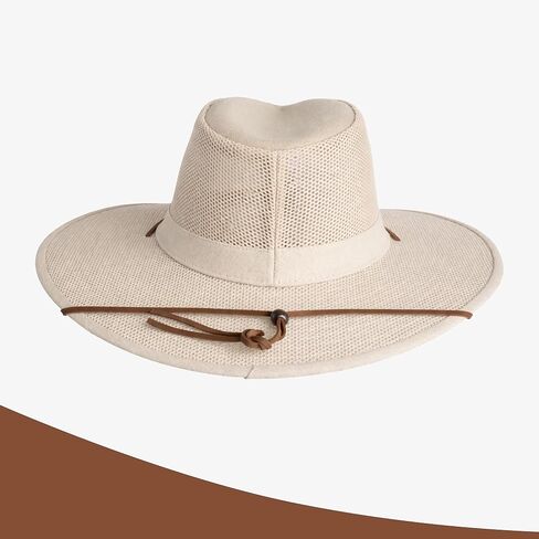 Henschel Hats Aussie Breezer Grande Hat - Extra Wide-Brim Sun Hat for Men | Perfect Men's Summer Hat for Camping in Saudi Arabia