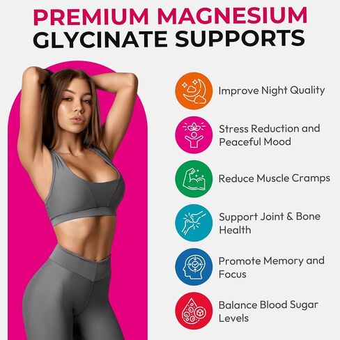 Magnesium Glycinate Gummies 600mg, High Absorption Magnesium Gummies with Calcium, Vitamin B6, D3, Sugar Free Chews for Adults & Kids Relaxation, Stress Relief, Night Rest in Saudi Arabia