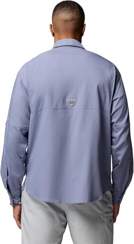Columbia Men's PFG Tamiami Long Sleeve Fishing Shirt, New Moon, X-Small in Kuwait