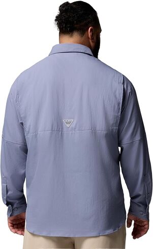 Columbia Men's PFG Tamiami Long Sleeve Fishing Shirt, New Moon, X-Small in Kuwait
