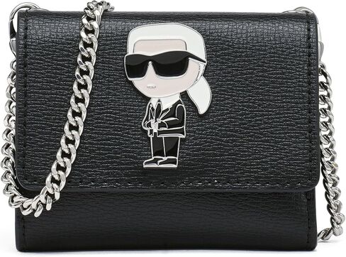 KARL LAGERFELD Paris Women's Wallet Crossbody On A Chain, Black Multi in Kuwait
