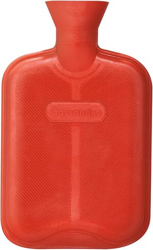 Cassandra Hot Water Bottle, Smooth Surface Both Sides, 1.8 Litre, 5 Year Cassandra Guarantee, Colour Received Varies in Kuwait