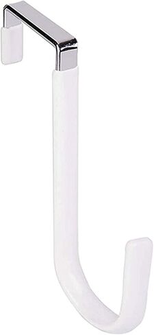 Over Door Wreath Hanger Hook, Thin Metal Overdoor Wreath Holder Seasonal Hanger Hooks for Front or Back Door Wreath Door Hanger Door Back Door Hook (White) in Saudi Arabia