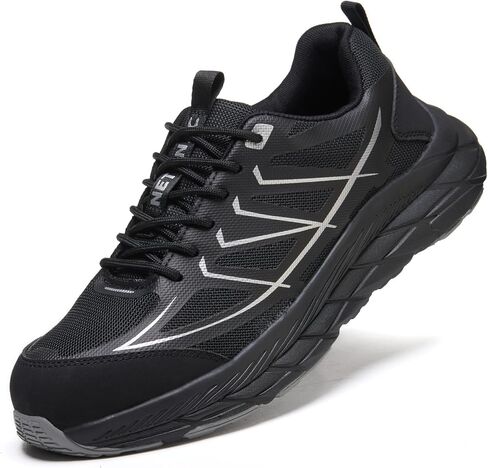 Steel Toe Shoes for Men, Lightweight Breathable Work Safety Sneakers, Comfortable Warehouse Shoes for Standing All Day, Puncture Resistant Industrial Footwear in Kuwait