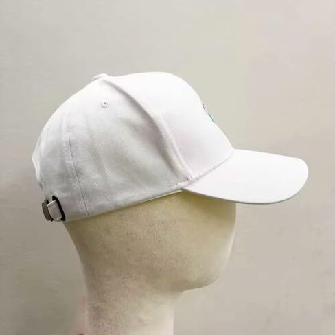Structured Soccer Cap for Men Women, Adjustable Baseball Hat with Embroidered Soccer Ball Design, Sports Fan Hat for Outdoor Travel & Everyday Wear White in Kuwait
