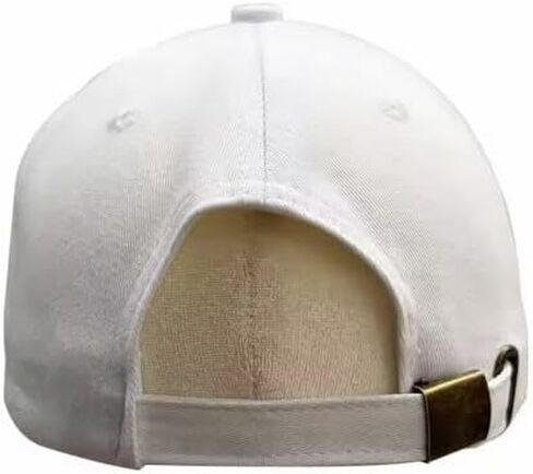 Structured Soccer Cap for Men Women, Adjustable Baseball Hat with Embroidered Soccer Ball Design, Sports Fan Hat for Outdoor Travel & Everyday Wear White in Kuwait