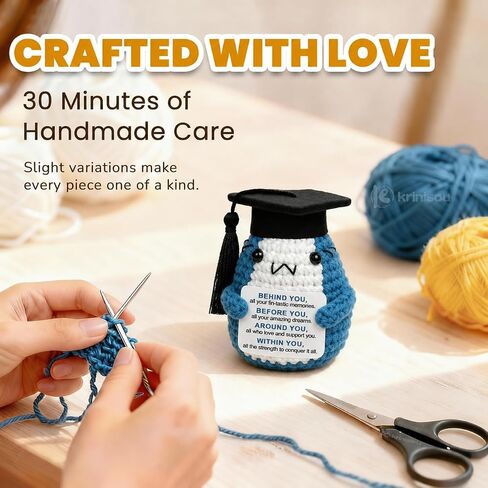 2026 Graduation Gifts for Men Women Her Him, Congrats Grad Gift for College Senior High School Masters Bachelors Degree Graduate Daughter Friend, Small Crochet Shark Desk Decor in Kuwait