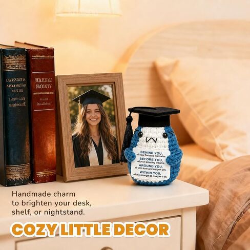 2026 Graduation Gifts for Men Women Her Him, Congrats Grad Gift for College Senior High School Masters Bachelors Degree Graduate Daughter Friend, Small Crochet Shark Desk Decor in Kuwait