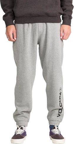 Volcom Men's Elastic Waist Fleece Sweatpants – Soft Jogger Pants with Adjustable Drawcord in Saudi Arabia