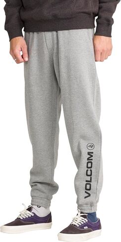Volcom Men's Elastic Waist Fleece Sweatpants – Soft Jogger Pants with Adjustable Drawcord in Saudi Arabia