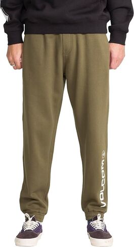Volcom Men's Elastic Waist Fleece Sweatpants – Soft Jogger Pants with Adjustable Drawcord in Saudi Arabia