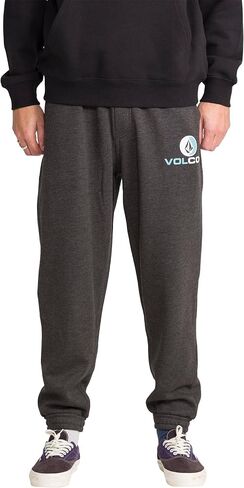 Volcom Men's Elastic Waist Fleece Sweatpants – Soft Jogger Pants with Adjustable Drawcord in Saudi Arabia