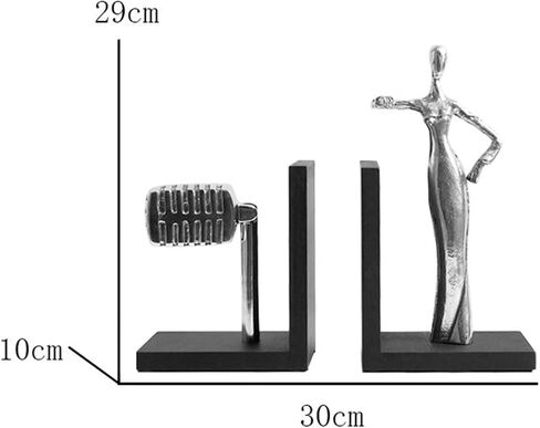 Bookend Support Decorative Bookends, Unique Metal Book Ends to Hold Books Heavy Duty for Office Desk, Modern Home Decor, Shelf Decoration Bookends in Saudi Arabia