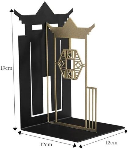 Bookend Support Book Ends Decorative - Chinese Retro Ornament Bookends for Home Office Desk Bookshelf Decoration Bookends in Kuwait