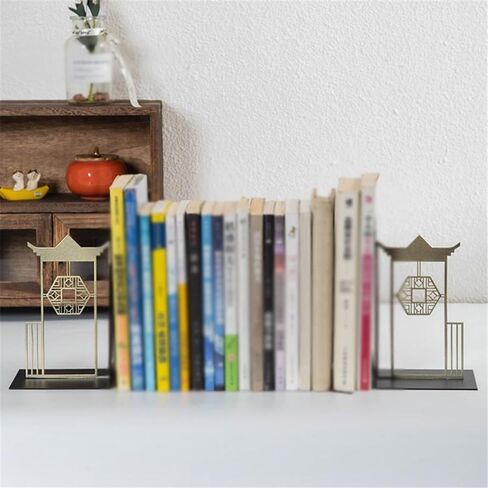 Bookend Support Book Ends Decorative - Chinese Retro Ornament Bookends for Home Office Desk Bookshelf Decoration Bookends in Kuwait