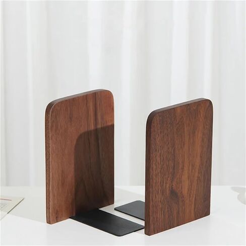 Bookend Support Bookstand Heavy Duty Bookends for Shelves Sturdy Non-Skid Book Stand for Books Bookends in Saudi Arabia