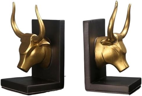 Bookend Support Decorative Bookends Weighted Base, Bookshelf Accessory, Great for Office Book Holder Bookends in Saudi Arabia