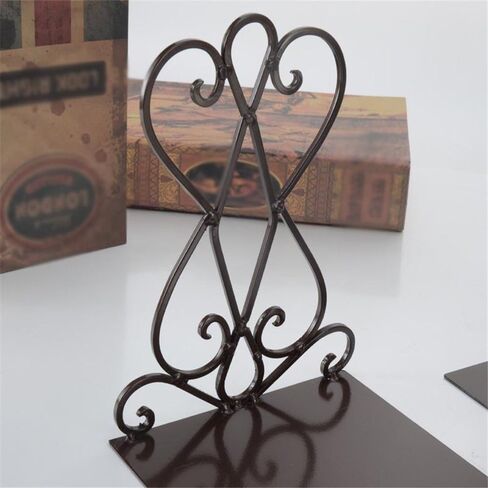 Bookend Support Iron Retro Book Ends, Bookends Decorative Holders for Office Library Bookends in Kuwait