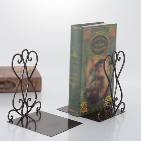 Bookend Support Iron Retro Book Ends, Bookends Decorative Holders for Office Library Bookends in Kuwait