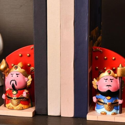 Bookend Support Cute Office Bookends, Chinese Desktop Decorative for Shelves Bookends in Kuwait
