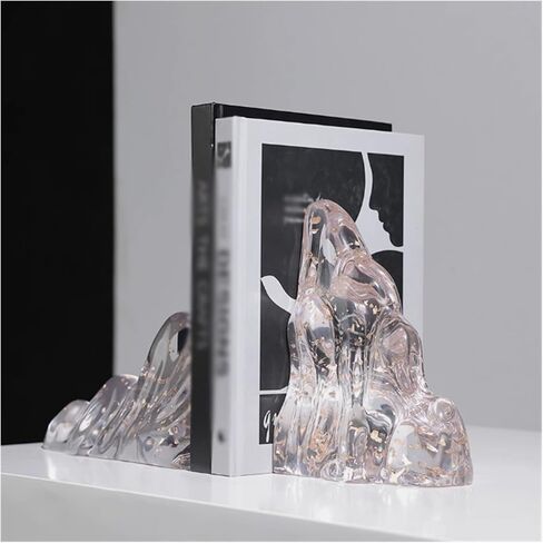 Bookend Support Bookends Simple Decorative Resin Book Organiser False Shelf Tidy for Bedroom Office Library or Study Bookends in Kuwait
