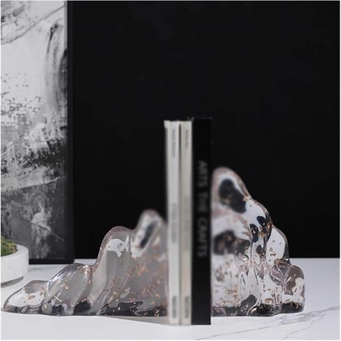 Bookend Support Bookends Simple Decorative Resin Book Organiser False Shelf Tidy for Bedroom Office Library or Study Bookends in Kuwait