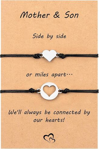 Mom and Me Gifts Set Mother and Daughter/Son Gifts Bracelets Birthday、 Mother's Day、 Christmas、 Back-to-School Season The most meaningful gifts children and mothers in Kuwait