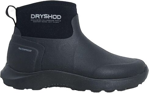 Dryshod Evalusion Cold Weather Cuff Ankle Boot | Waterproof | Rubber | Comfortable |Black | Insulated in Kuwait