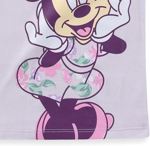 Disney Minnie Mouse Girls Short Sleeve Shirt and Shorts Set for Toddler to Big Kids in Kuwait