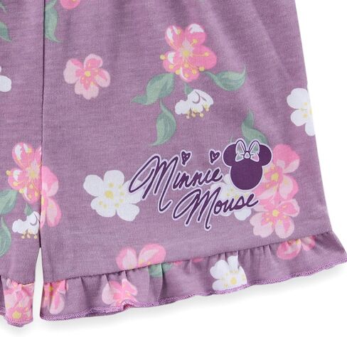 Disney Minnie Mouse Girls Short Sleeve Shirt and Shorts Set for Toddler to Big Kids in Kuwait