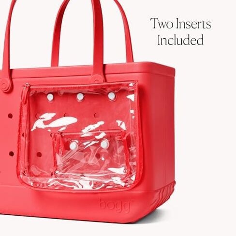 BOGG BAG Boggs N’ Ends Travel Organizer (Capri Coral) + Original, Large Tote (Coral Me Mine) – Durable, Washable, Tip-proof – Beach, Pool, Boat, Work, Sports in Kuwait