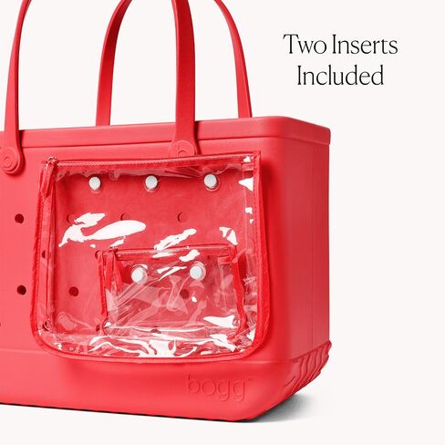 BOGG BAG Boggs N’ Ends Travel Organizer (Capri Coral) + Original, Large Tote (Coral Me Mine) + Top o' the Bogg to Ya (For Shore White) – Durable, Washable, Tip-proof – Beach, Pool, Boat, Work, Sports in Kuwait