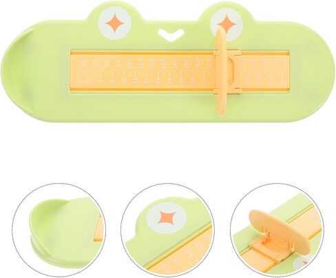 PartyKindom Shoe Sizer Measuring Device and Foot Measure Tool with Foot Length Gauge, Green, Home Use for Accurate Shoe Size Measurement in Kuwait