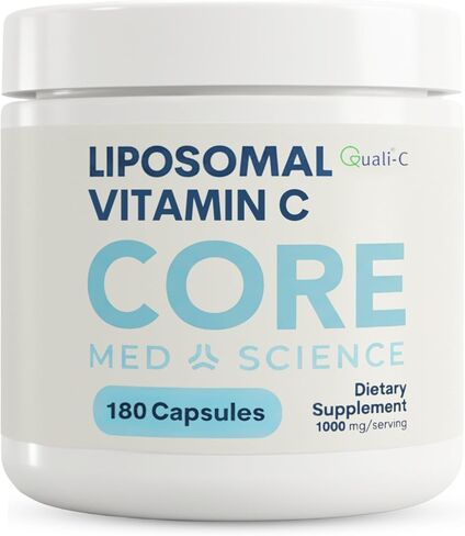 Core Med Science Liposomal Vitamin C 1000mg, 270 Softgels - Non-GMO Natural Liposomal Vitamin C Supplement that Promotes Healthy Skin - Immune System Booster for Adults, Supports Collagen Formation in Saudi Arabia