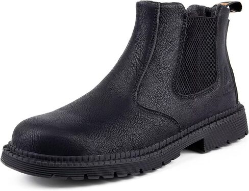 Tanleewa Steel Toe Work Boots for Men Leather Safety Shoes Waterproof Construction Shoes Insulated Hiking Boots Nonslip Work Shoes in Saudi Arabia