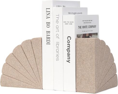 نهايات الكتب شديدة التحمل للأرفف، مجموعة أنيقة من 2 نهايات مزخرفة للكتب الثقيلة، سدادة كتب ديكور من الراتنج، مثالية لأي مكتب رف، ديكور جمالي لحامل الكتب، المنزل، المكتب، المكتبة-الحجر الرملي in Kuwait