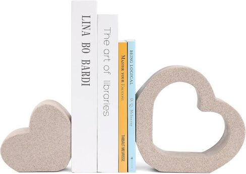 نهايات الكتب شديدة التحمل للأرفف، مجموعة أنيقة من 2 نهايات مزخرفة للكتب الثقيلة، سدادة كتب ديكور من الراتنج، مثالية لأي مكتب رف، ديكور جمالي لحامل الكتب، المنزل، المكتب، المكتبة-الحجر الرملي in Kuwait