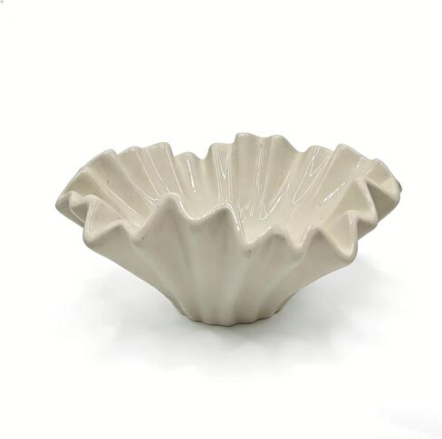 Ceramic Fruit Bowl for Kitchen Counter - Ceramic Decorative Bowl Candy Bowl for Coffee Table,Modern Key Bowl for Entryway Table,9.4 Inch Glazed Ceramic Catch All Bowl for Home Decor in Saudi Arabia
