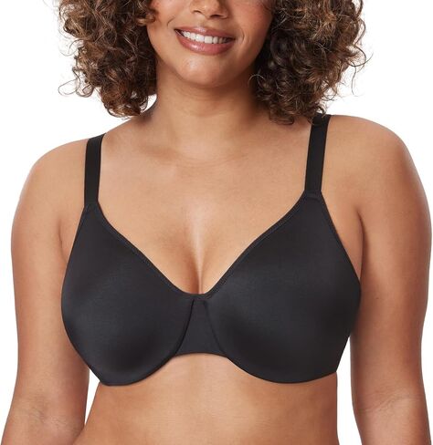Women's Minimizer Bras Full Coverage Plus Size Underwire Unlined Bra in Kuwait