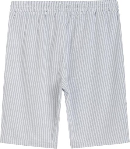 Latuza Men's Cotton Seersucker Pajama Shorts 9 Inch Sleep Shorts with Pockets in Kuwait