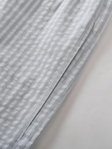 Latuza Men's Cotton Seersucker Pajama Shorts 9 Inch Sleep Shorts with Pockets in Kuwait