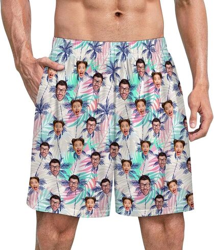 Custom Face Pajamas Pants for Men Personalized Pajamas Bottom Customized Sleep Lounge Photo Pants Trousers Sleepwear in Saudi Arabia