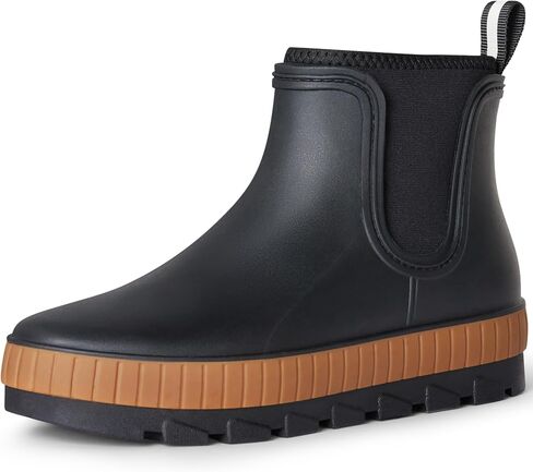 planone Short Rain Boots for Women Waterproof Soft Lined Neoprene Chelsea Boots Ankle Non-Slip Rubber Boots Lightweight Outdoor Garden Shoes Work Boots with Arch Support and Removable Comfort Insole in Kuwait