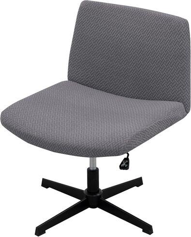 LiveGo Armless Chair Covers, Elastic Criss Cross Chair Cover, Perfect for Vanity/Mid Back Wide Seat Accent/Office Desk Chair (Not Chair,just Cover) in Saudi Arabia