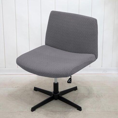 LiveGo Armless Chair Covers, Elastic Criss Cross Chair Cover, Perfect for Vanity/Mid Back Wide Seat Accent/Office Desk Chair (Not Chair,just Cover) in Saudi Arabia