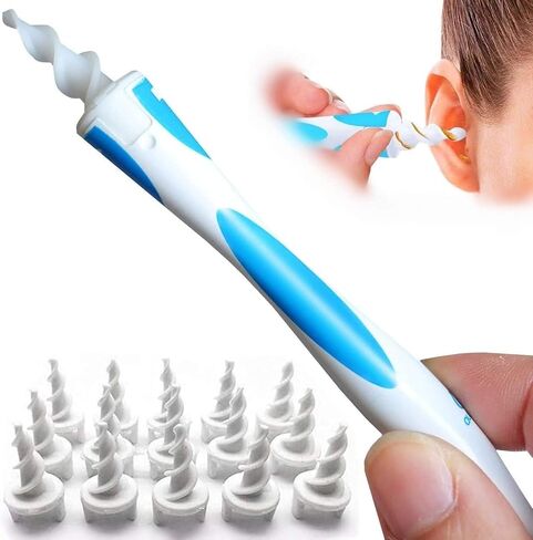 2026 NEW QGrips Earwax Removal-Spiral Ear Wax Removal Tool, Reusable Earwax Removal Kit Safe Ear Cleaner with 16 Pcs Soft and Flexible Replaceme in Saudi Arabia