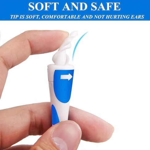 2026 NEW QGrips Earwax Removal-Spiral Ear Wax Removal Tool, Reusable Earwax Removal Kit Safe Ear Cleaner with 16 Pcs Soft and Flexible Replaceme in Saudi Arabia