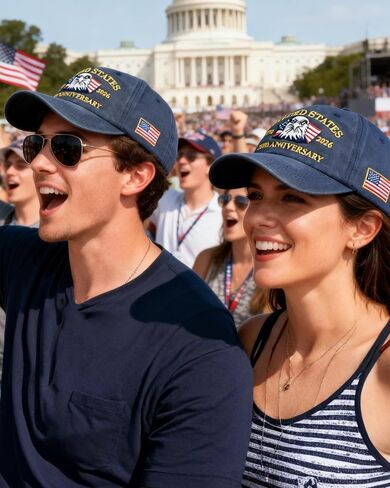 250th Anniversary USA Hat, Patriotic Embroidered American Flag Baseball Cap for Men & Women, Adjustable Vintage Cap for 4th of July, Memorial Day, Veterans Day Navy Blue in Saudi Arabia