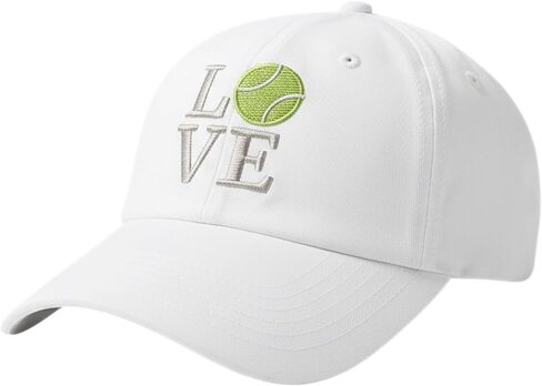 InnoBeta Tennis Gifts for Men/Women, Tennis Caps, Adjustable Embroidered Tennis Hats for Birthday, Christmas-White in Kuwait