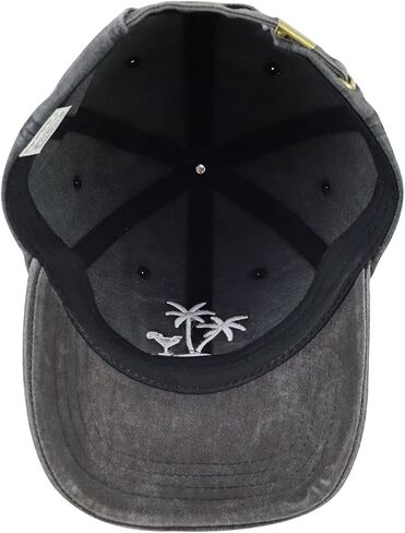 Palm Tree Hat for Men Women, Funny Adjustable Cottom Embroidered Summer Beach Vacation Baseball Cap in Saudi Arabia